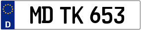 Trailer License Plate